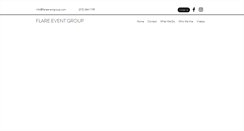 Desktop Screenshot of flareeventgroup.com
