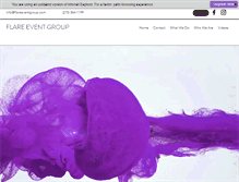 Tablet Screenshot of flareeventgroup.com